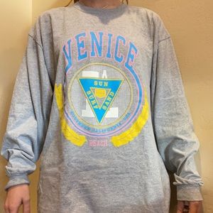 Brandy Melville oversized Venice beach graphic long sleeve shirt